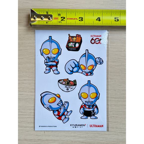 Rare Ultraman x Kyuramen Sticker Set - New - Picture 3 of 3